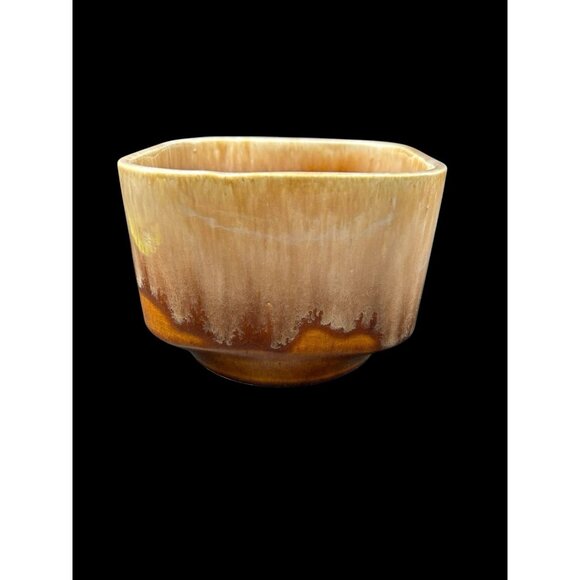 Bowl Planter Drip Glaze Vintage Washburn Ceramics S2 USA Art Pottery Rare Shape - Picture 3 of 7